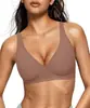 Sujetador de Mujer 0Eak con Escote Profundo Sujetador Inalámbrico de Confort Sujetador Inalámbrico de Soporte Sujetador Push-Up para Camiseta