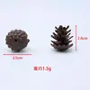 Adornos decorativos de piñas artificiales, accesorios hechos a mano para bricolaje navideño, disponibles en varios tamaños