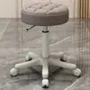 Taburete de belleza con ruedas, taburete de silla de salón de belleza para técnico de uñas, silla de trabajo grande con ruedas de altura ajustable retráctil