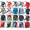 Ropa Fox Downhill Ropa de Ciclismo para Bicicleta de Montaña Tops para Hombre de Manga Larga Verano Ropa para Motocicleta Todoterreno Transpirable de Secado Rápido