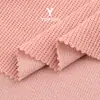 Tejido de Punto Waffle de una Cara 100% Poliéster, Tejido de Punto Waffle de una Cara 100% Poliéster con Patrón de Abejas, Tela de Moda para Traje Jacquard a Cuadros