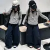 Sudadera de otoño transfronteriza para niñas, con media cremallera y cuello alto, modelo nuevo 2026, top a rayas de principios de otoño para niñas mayores