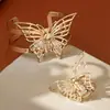 Pulseiras de Moda Europeias e Americanas Transfronteiriças Nicho Exageradas Formato Especial Estilosas Abertura Assimétrica Conjunto de Anel de Pulseira de Liga para Mulheres