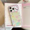 Funda de Teléfono con Corazón de Color Contrastante para Manzana 18 Pro para iPhone 16, Transparente 14, Color Degradado 15, Adecuada para 17, Cobertura Completa, Estilo Coreano
