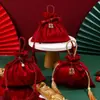 Bolsa de Doces para Casamento Cordão Bolso com Aba Calça Tecido de Seda Bolsa Bolsa de Mensageiro para Casamento Caixa de Doces para Casamento Caixa Vazia Embalagem Caixa de Presente Caixa de Doces