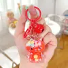 Llavero Acrílico Relleno de Aceite Sanrio Lindo Kuromi Botella de Arena Líquida Bolsa para Llaves Colgante de Dibujos Animados Regalo Venta al por Mayor