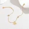 Pulsera de Acero Inoxidable Dorada Multielemento Transfronteriza para Mujer Estilo Ins Europeo y Americano Pulsera que no se decolora Lujo Accesible y Sentido de Alta Gama