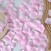 Pétalos de Rosa de Simulación Suministros para Boda Decoración de Flores Falsas para Habitación de Boda Accesorios de Flores Espolvoreadas a Mano Tela No Tejida Cuatro Apilados 100 Piezas