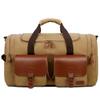 Nueva Bolsa de Viaje de Lona de Gran Capacidad Transfronteriza de Color Contrastante Estilo Retro Europeo y Americano para Hombre, de Mano, Cruzada, Doble Tapa, Bolsa de Gimnasio