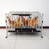 Gallinero de Dos Niveles para Uso Doméstico, Jaula para Pollos Multicapa, Gallinero de Tres Niveles, Dos Niveles, Engrosado, Reforzado y Reforzado para la Cría de Polluelos
