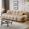 Sofá cama minimalista italiano Roche Bobois para sala de estar y estudio, sofá de línea recta en tela francesa para apartamentos pequeños, modelo nuevo de moda