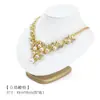 Soporte de Exhibición para Joyería Estante para Adornos Cuero PU Collar Anillo Pendiente Colgante Bandeja de Exhibición de Jade Accesorios de Exhibición
