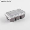 Conjunto de 6 Bandejas de Gelo Mais Vendido da Amazon Caixa de Gelo Quadrada Molde de Bola de Gelo Redonda de 6 Cavidades Silicone Caixa de Cubos de Gelo Congelados