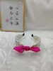 Diadema Linda con Lazo para Niñas Tela Coreana Flor Oso Diadema de Ala Ancha Diadema para Niña Pequeña Accesorios para el Cabello de Niñas