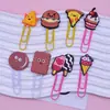 Marcador de Postre de Amazon Papelería para Estudiantes con Clip de Papel de Dibujos Animados Clips de Papel Grandes Lindos Suministros de Oficina DIY