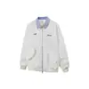 Primavera Americana 2025 Nueva Chaqueta Retro de Trabajo Bordada de Color Sólido para Hombre Versátil Desgastada con Solapas para Mujer