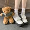 Calcetines de Encaje de Malla Verano Lolita jk Estilo Japonés Puro Deseo Estilo Ballet Calcetines Finos Calcetines Cortos para Pierna Calcetines Apilados