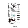 Pegatinas de tatuaje impermeables directas de fábrica, flores pequeñas frescas en inglés, mariposa, pegatinas de tatuaje coreanas, juego transfronterizo en stock