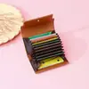Sylina Porta Tarjetas para Mujer 2024 Nuevo Compacto Billetera para Mujer Anti-Desmagnetización Ranuras Múltiples para Tarjetas Porta Tarjetas de Acordeón de Alta Gama