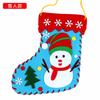 Meias de Natal decorações jardim de infância artesanal diy pacote de material de produção brinquedos educativos para crianças presentes de Natal