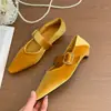 2026 Nova Coleção Primavera Cedo Sapatos Mary Jane Femininos de Tira Única Salto Baixo Grosso Bico Quadrado Bico Fino
