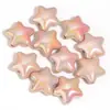 Cuentas acrílicas de estrella de cinco puntas con agujero grande 22 mm tamaño grande estrella de cinco puntas con agujero recto cuentas sueltas material para manualidades diy joyería