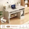 Escritorio para uso doméstico apartamento pequeño mesa de estudio para estudiantes mesa de escritura mesa de cuentas con cajón escritorio para computadora de escritorio para una persona