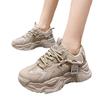 Zapatos nuevos para mujer Four Seasons, clásicos, transpirables, con cordones, informales, cómodos, de suela gruesa, para estudiantes, de celebridades de Internet, deportivos, Forrest Gump, blancos.