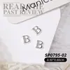Joyería de Arte para Uñas de 26 Letras Aleación de Oro y Plata Diamante 3D para Arte de Uñas Accesorios de Decoración para Uñas DIY