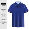 Polo de Seda de Hielo con Logotipo Estampado Personalizado Solapa Camiseta de Manga Corta Ropa de Trabajo Grupal Personalizada Ropa de Trabajo Camisa Cultural Bordado