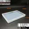 Caja Plana Rectangular Transparente para Accesorios de Pesca con Tornillo en Varios Tamaños, Caja Vacía para Dibujo, Pegatinas, Rompecabezas de Juguete para Niños, DIY
