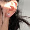 Aretes de Mariposa de Circonita Colorida Super Hada para Mujer, Aretes Dulces y Frescos, Nicho para Ir al Trabajo de Alta Gama, Joyería para Orejas de Primavera y Verano