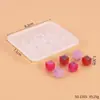 Diy fazendo esfera de gelo ralado cúbico molde de silicone cristal gota cola quadrado diamante molde pingente redondo