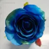 Cabeças de flores de rosa em pintura a óleo artificial, centro de botão de rosa, decoração de parede de rosa, buquê, flor para chapéu, fabricação de flores DIY