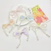 Renda Pérola Xadrez Cauda de Andorinha Laço Acessórios de Cabelo Grampo de Cabelo DIY Roupas Bolsa Capa de Celular Acessórios de Joias DIY