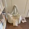 Bolso acolchado de algodón para mujer 2026 Nuevo de moda Verano Casual Moda Ligero Gran Capacidad Bolso de Hombro Bolso Tote para Viajar