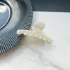 Presilha de Garra de Acetato Estilo Coreano com Acabamento de Luxo, Presilha de Cabelo de Tamanho Médio, Presilha Simples Ins Tubarão, Presilha Doce Maillard para Mulheres