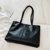 Bolsa Tote de Color Sólido de Gran Capacidad para Mujer, Nuevo Bolso de Hombro Casual para Viajes de Trabajo Otoño Temprano 2026, Bolso de Axila Moderno y Elegante