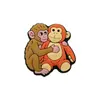 Pingentes de Sapato Macaco Abraço Novo Estilo Transfronteiriços, Clipes Decorativos de Sapato de Borracha Macia PVC DIY