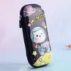 Caja de Papelería 3D Muy Atractiva, Estuche para Bolígrafos de Estudiante Creativo de Gran Capacidad, Caja de Papelería Multifuncional, Bolsa de Papelería de Dibujos Animados Fresca y Linda
