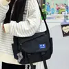 Bolso Cruzado de Gran Capacidad para Estudiantes Universitarios, Mochila Casual para Clase, Bolso de un Solo Hombro, Bolso Mensajero Vintage para Mujeres y Hombres