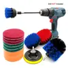 Set de 14 Piezas de Cepillo para Taladro Eléctrico Cepillo de Limpieza Eléctrico Cepillo para Taladro Eléctrico de Coche Cepillo para Lavado de Coches Cepillo para Espacios de Llantas Cepillo de Limpieza Eléctrico