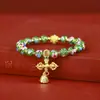 Pulsera de cloisonné gris fragante de Pekín, pulsera de esmalte cloisonné, pulsera bulliciosa de esmalte de color para pareja, novias, flores, regalo para hombres y mujeres