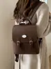 Mochila de Moda Casual para Mujer 2025 Otoño Nueva Estudiante Simple Trendy Bolso Multifuncional Pequeño Fresco Mochila Escolar para Mujer