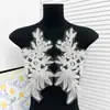 Suministro Especial Transfronterizo Lujo Europeo Lentejuelas Doradas Parche Bordado Floral Chal para Vestido de Noche Parche Decorativo Artículo Caliente
