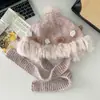 Chapéu de Lã Espesso Colorido Fofo e Bonito para Mulheres, Versátil para Viagens de Outono e Inverno na Neve, Proteção contra Frio e Quente, Chapéu Baotou