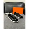 Zapatos Casuales de Tela para Hombre con Parches de Cuero Genuino Gamuza HMS Estilo Versátil de Cordones Bajos Transfronterizos Planos