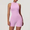 Mono Deportivo de Alta Intensidad Transfronterizo Micro-Cool para Espalda Hermosa Yoga Cremallera Ajustado de Segunda Piel Traje de Fitness de Una Pieza con Almohadilla en el Pecho