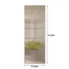 Divisória de Vidro Changhong Estilo Creme Entrada da Sala de Estar Vidro com Padrão de Água Banheiro Tela de Aço Inoxidável de Ferro