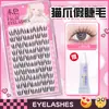 Cílios Postiços Little Daisy Sem Pintura Grupo Feminino Estilo Gatinho Trilogia Desejo Puro Sobrenatural Espesso Novato Cílios Preguiçosos